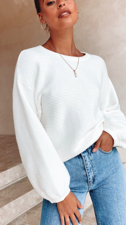 Carmel Knit - White