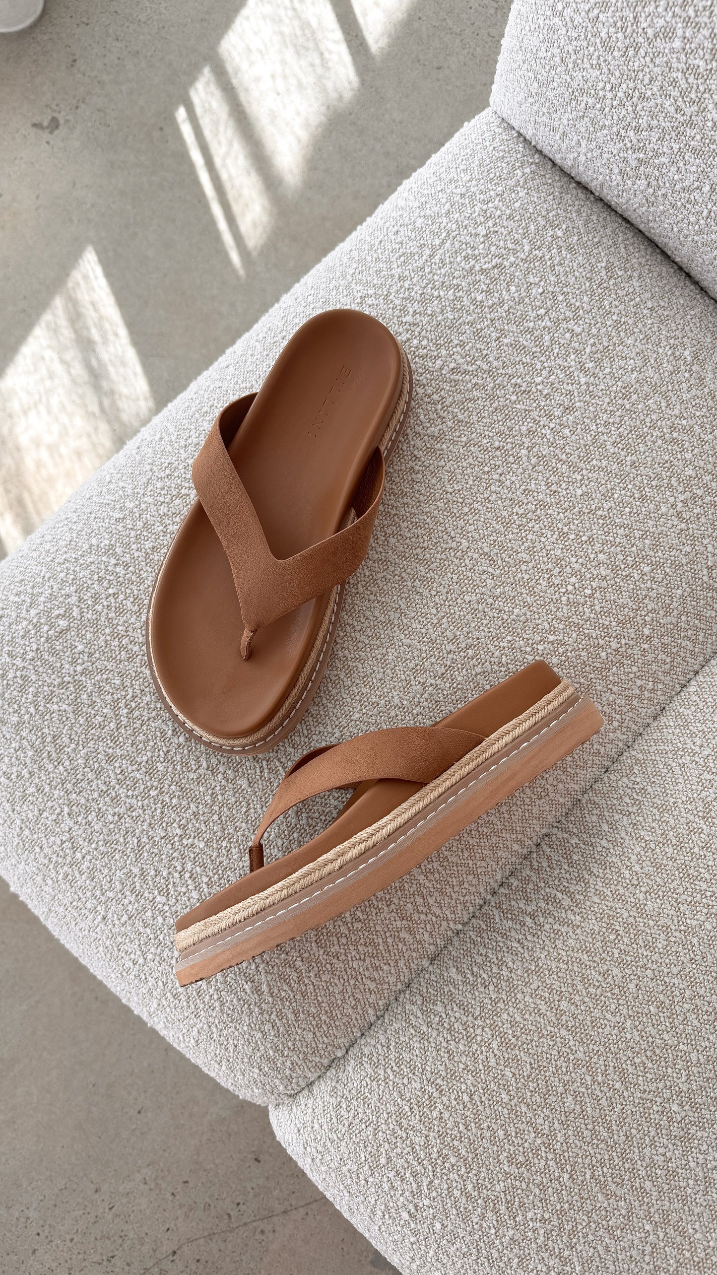 Arley Slide - Sandstone Suede