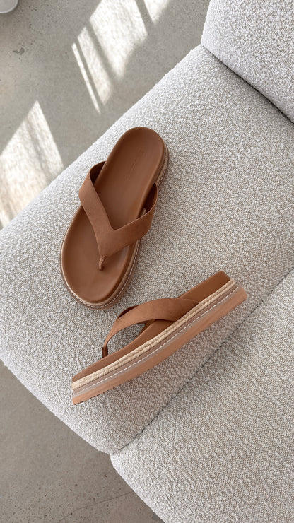 Arley Slide - Sandstone Suede