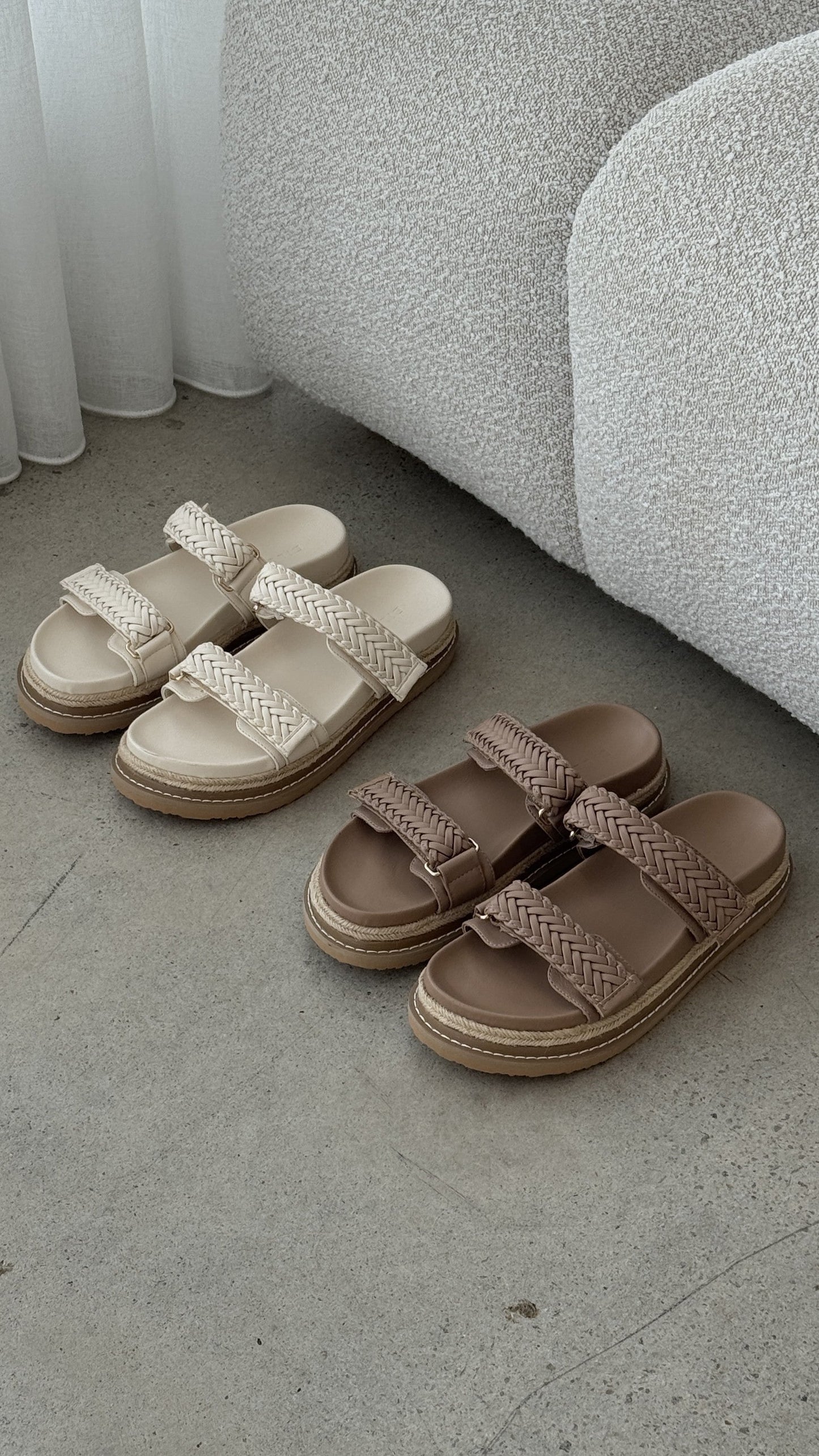 Alva Slides - Light Cashew