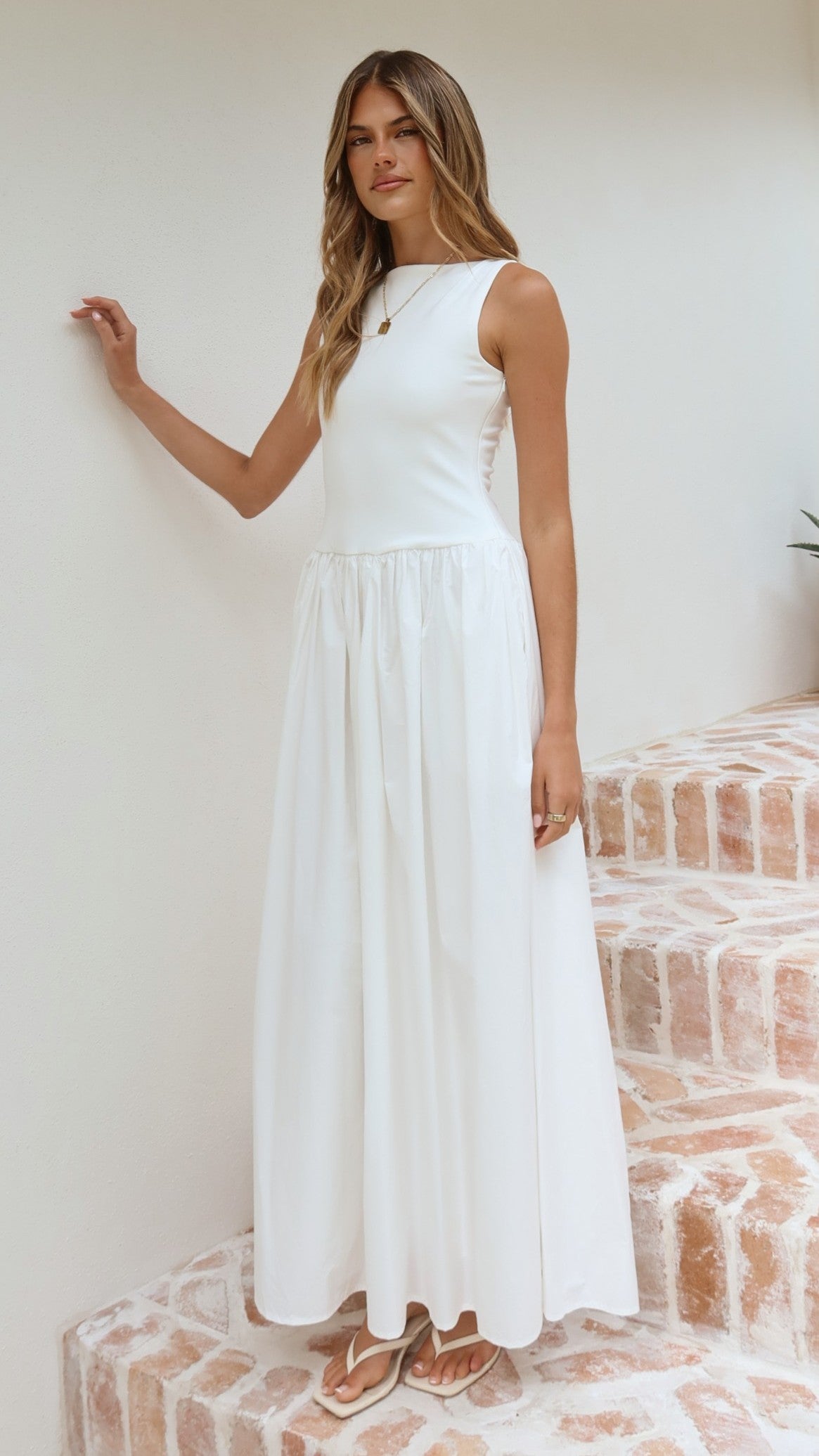 Alita Maxi Dress - White