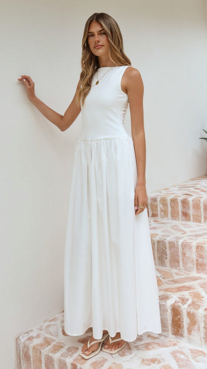 Alita Maxi Dress - White