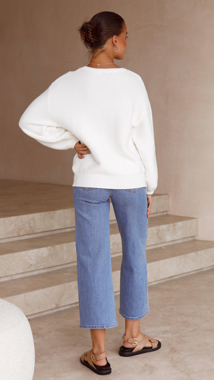 Carmel Knit - White