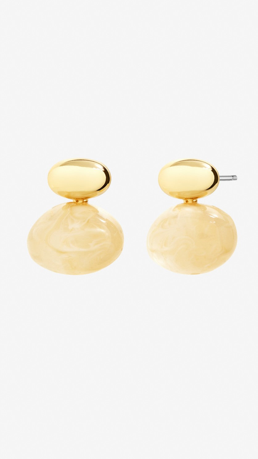 Bauble Resin Earring - Cream