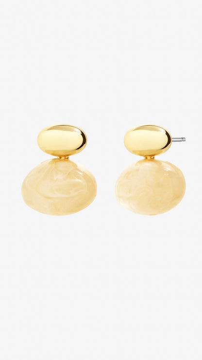 Bauble Resin Earring - Cream
