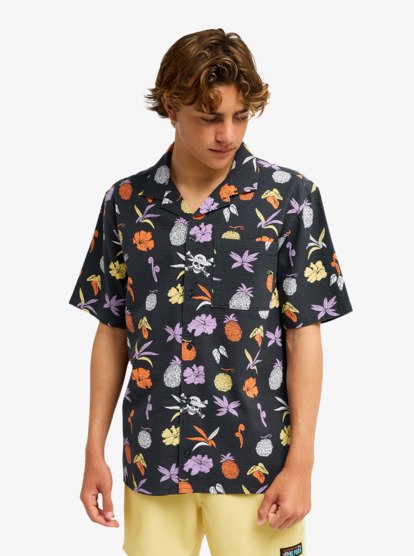 One Piece No Mi Short Sleeve Shirt - Phantom Opqs Gomu No Mi
