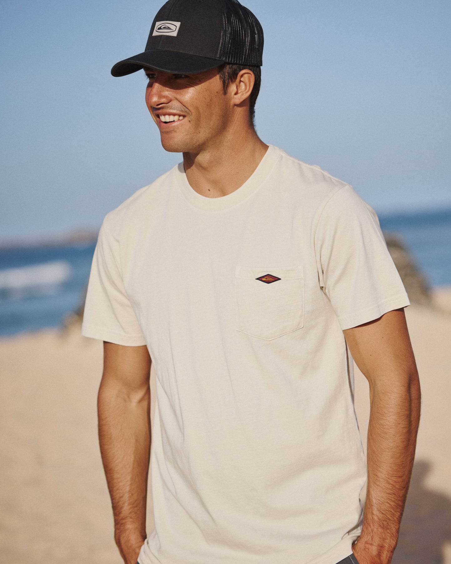Saltwater Pigment-Dyed Short Sleeve Pocket Tee - Moonstruck