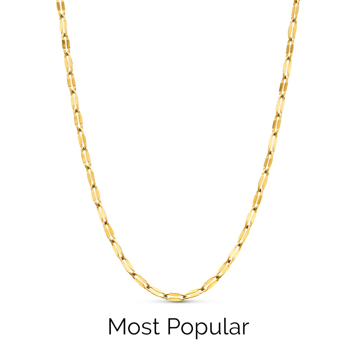 Written in The Sand Initial Necklace (Gold)