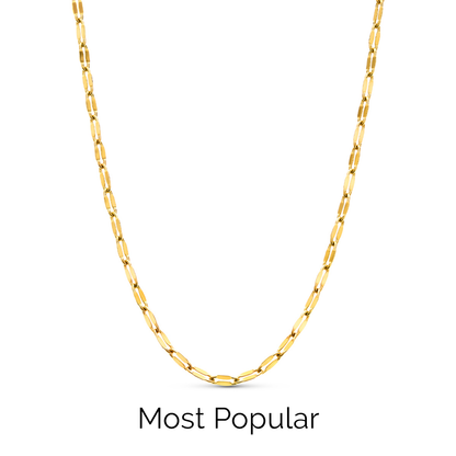 Written in The Sand Initial Necklace (Gold)