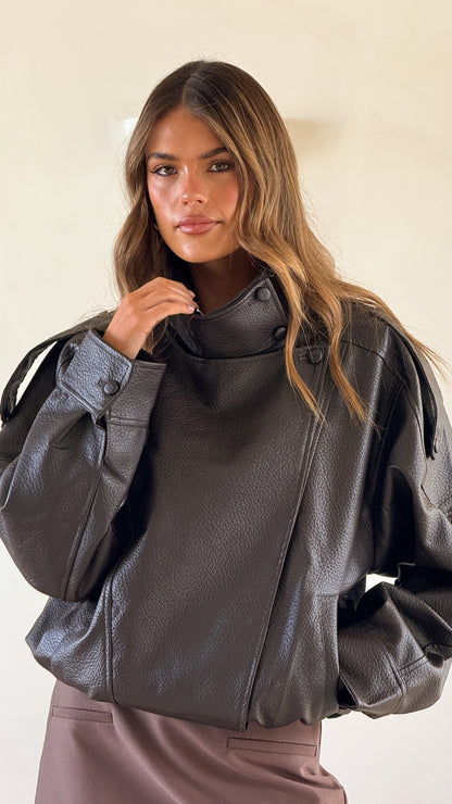 Asher Bomber Jacket - Chocolate