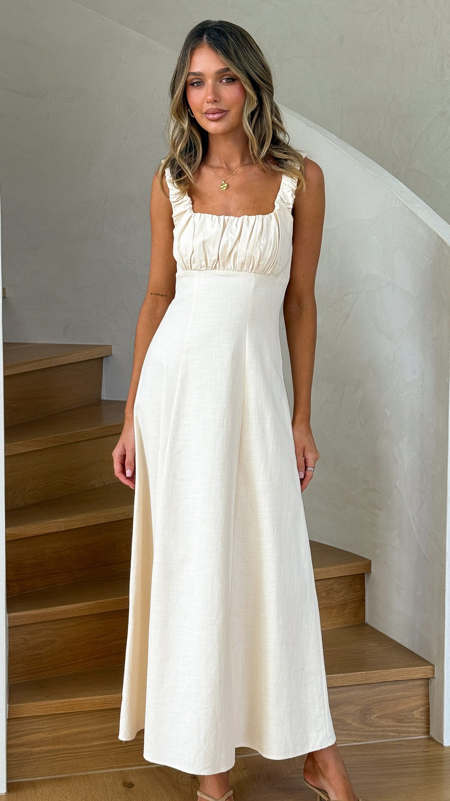 Adley Maxi Dress - Cream