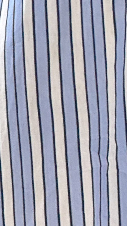 Arli Button Up Shirt - Blue/White Stripe
