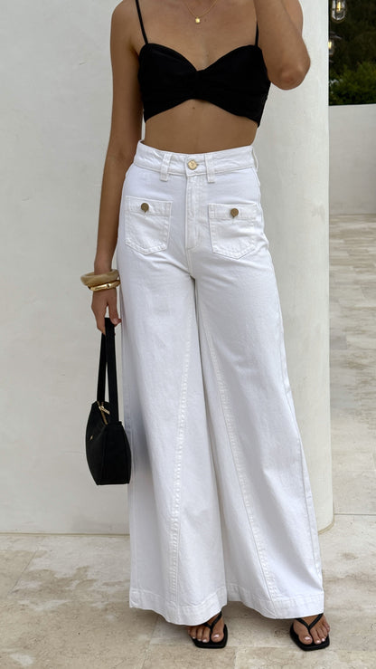 Abrand 94 Super Wide Jean - White Gold