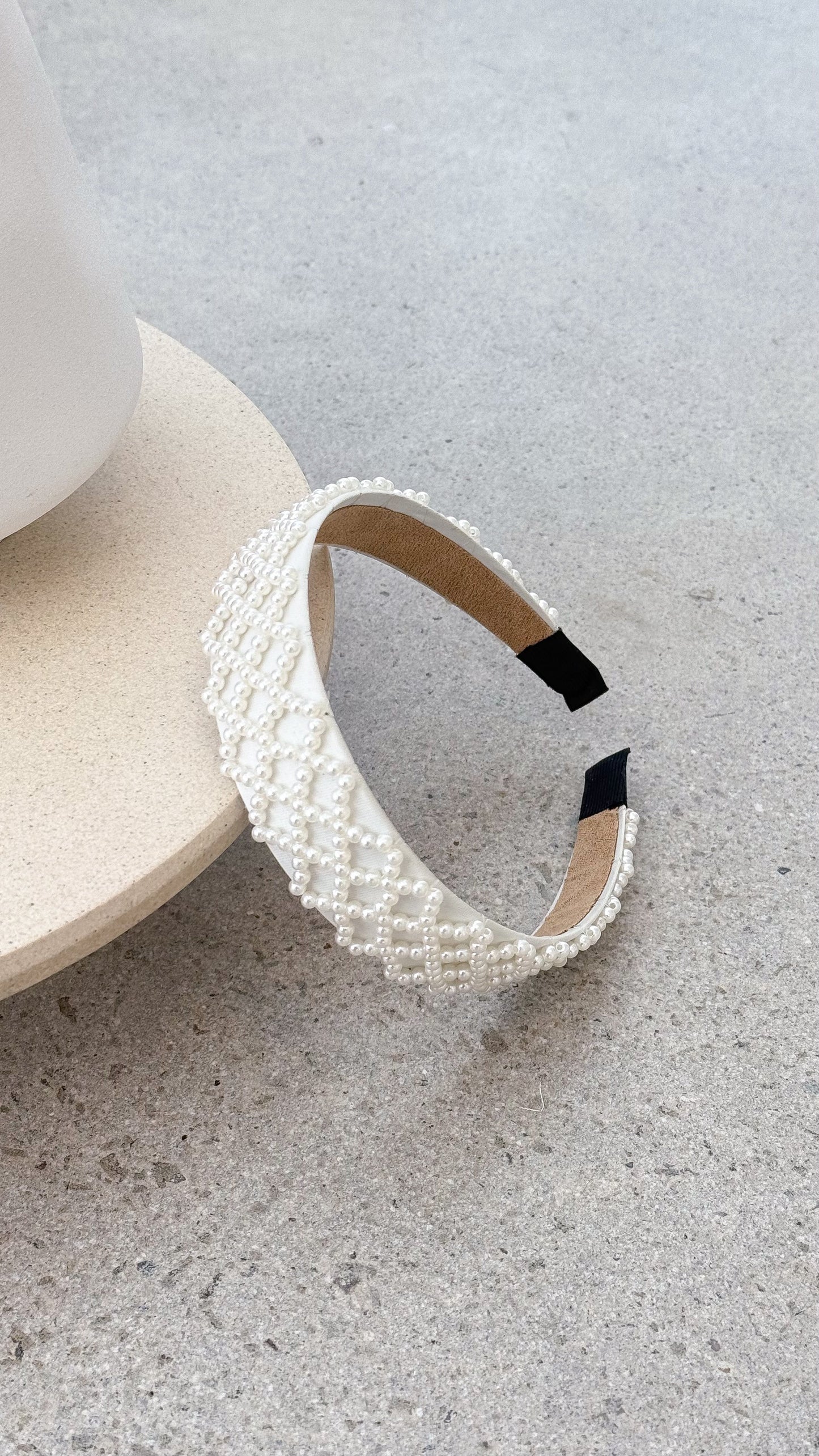 Angela Headband - White