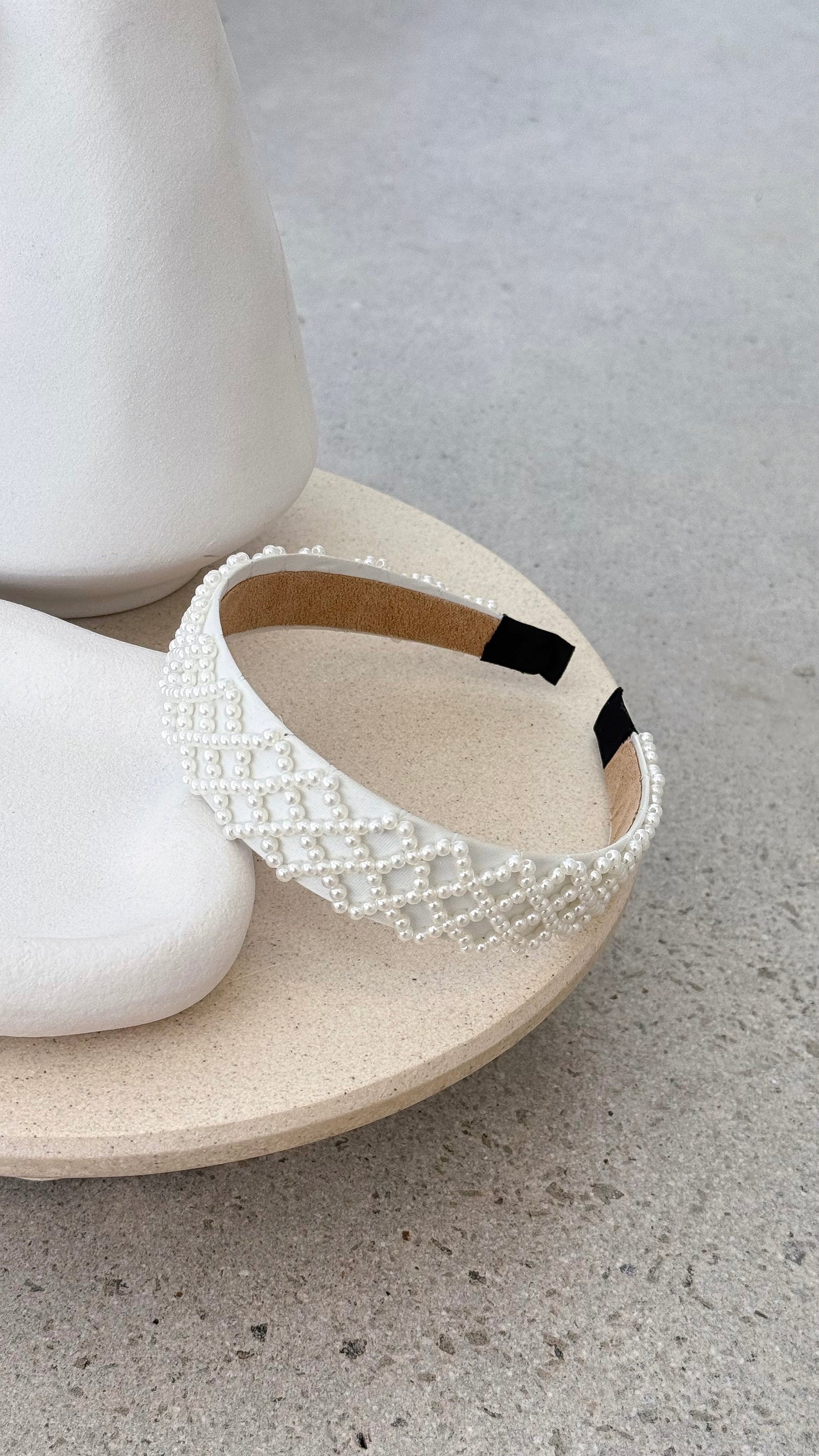 Angela Headband - White