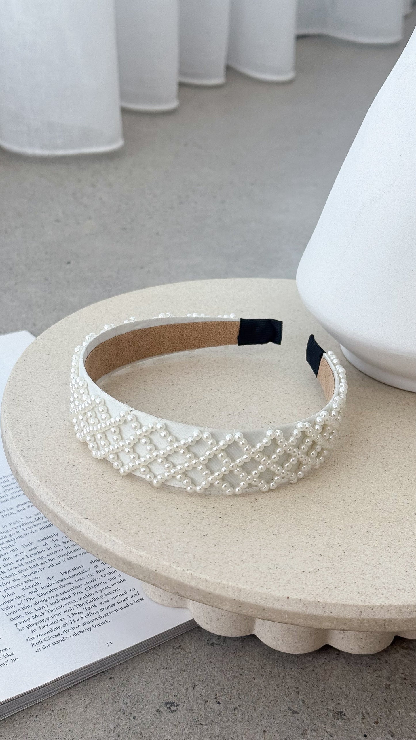 Angela Headband - White