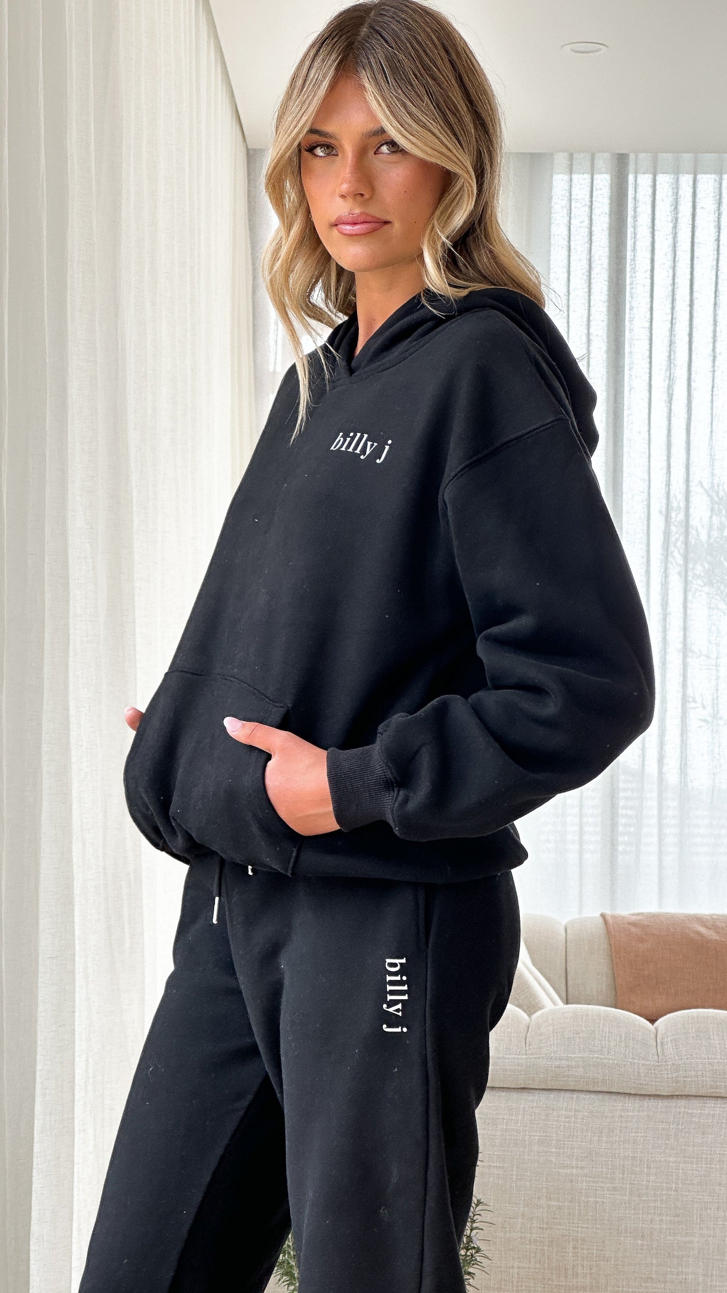Billy J Trackie Pants - Black