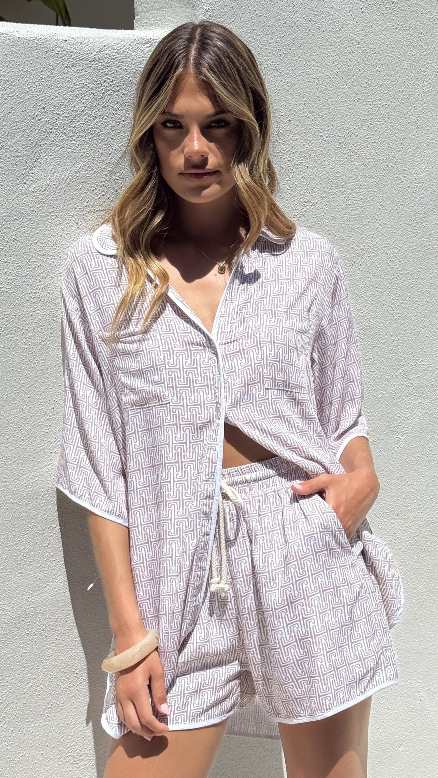 Aria Shorts - Atlas Print