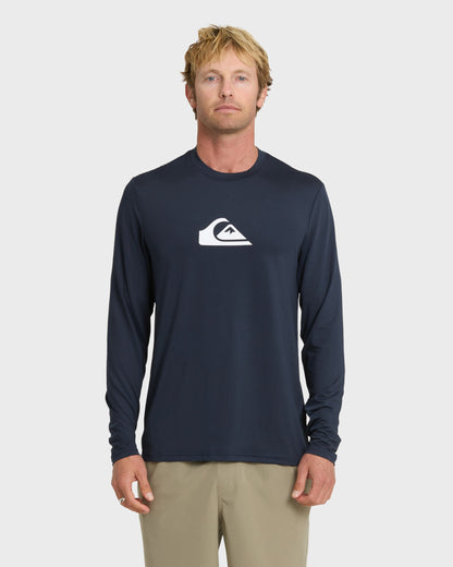 Comp Logo Large Logo Long Sleeve Rashguard - Navy