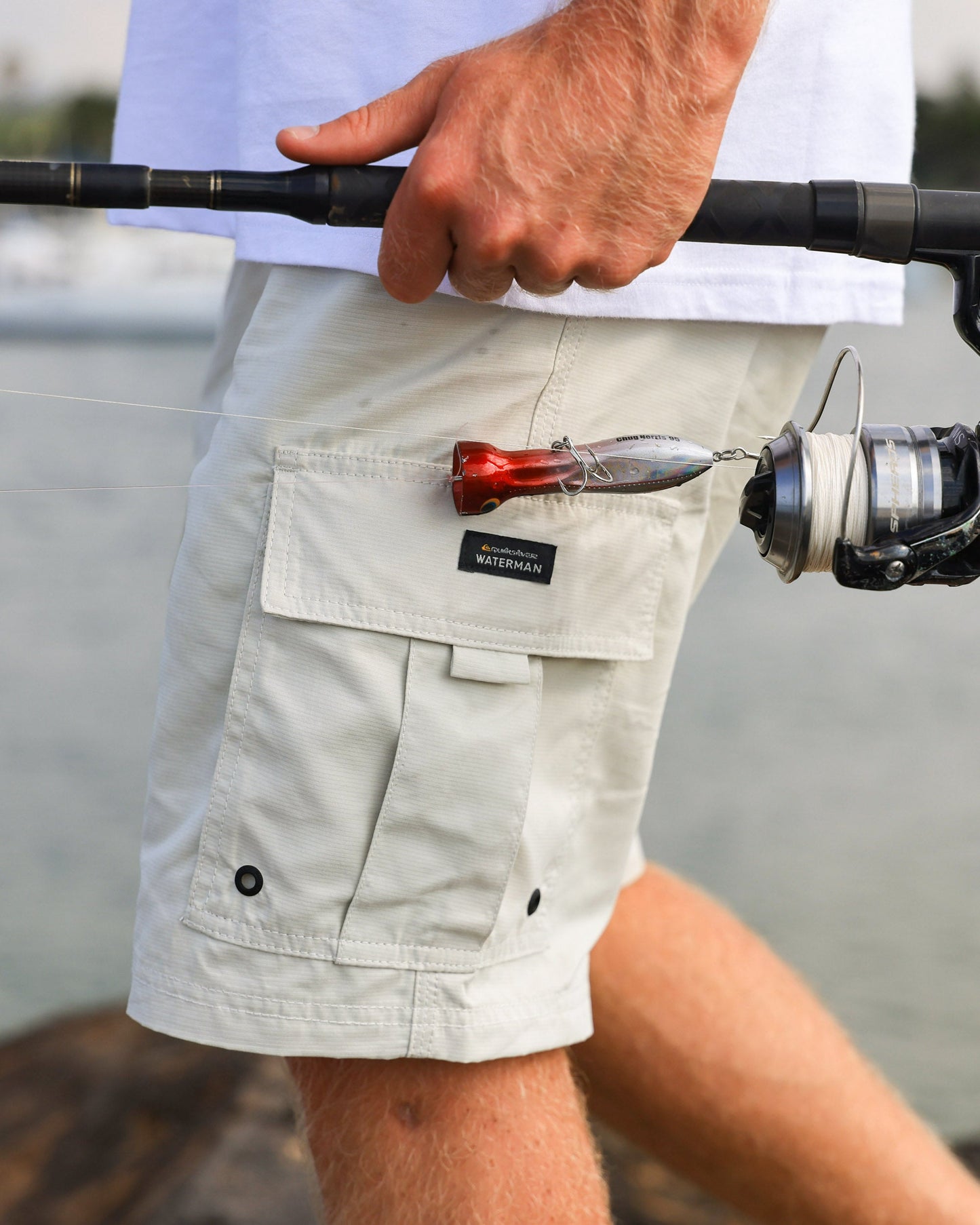 Waterman Maldive Atoll 20" Cargo Shorts - Silver Birch
