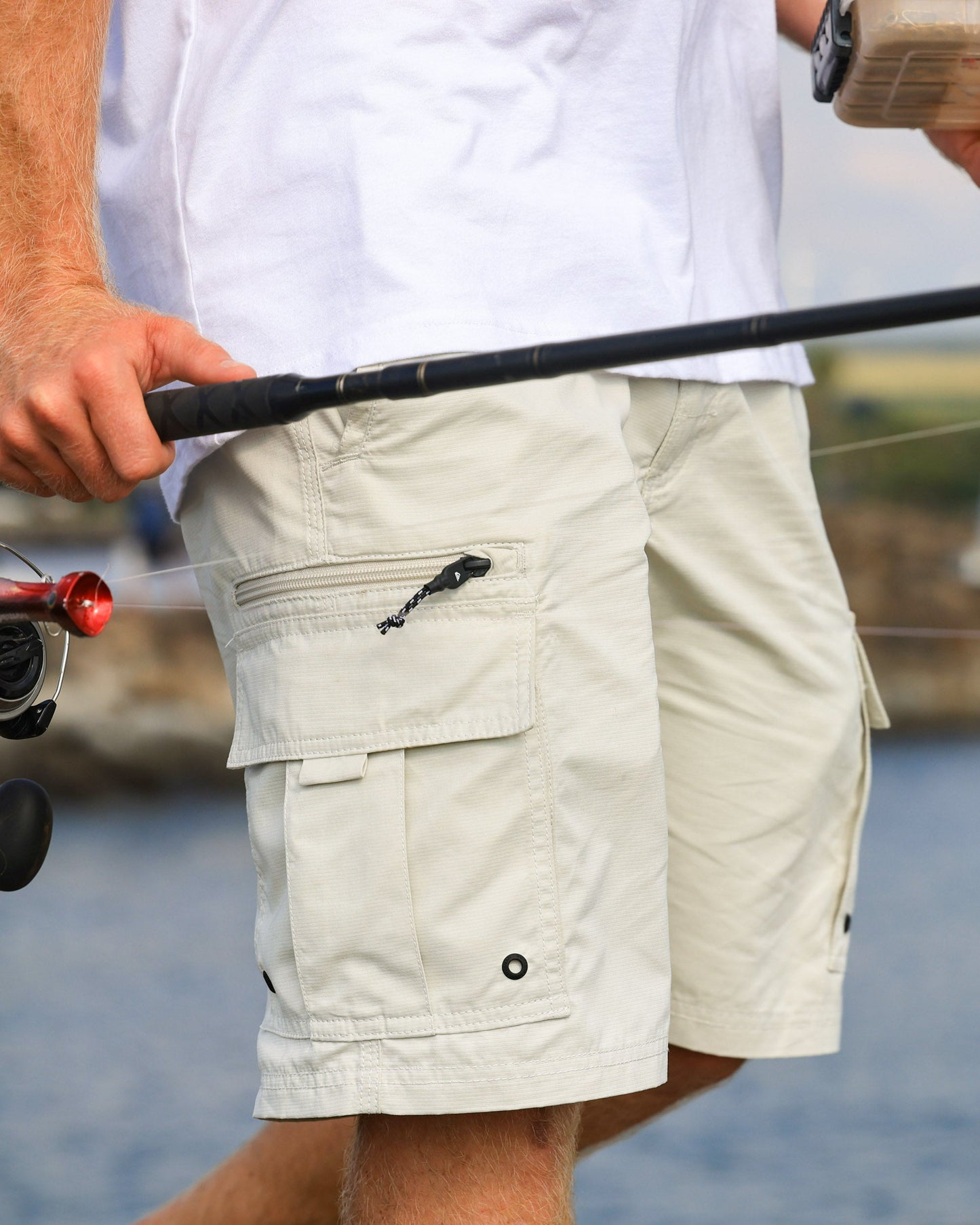 Waterman Maldive Atoll 20" Cargo Shorts - Silver Birch