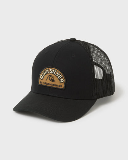 Suns Out Cotton Chino Twill Trucker Hat - Black