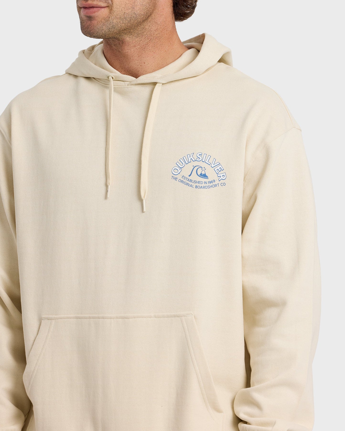 Graphic Pullover Hoodie - Bone White