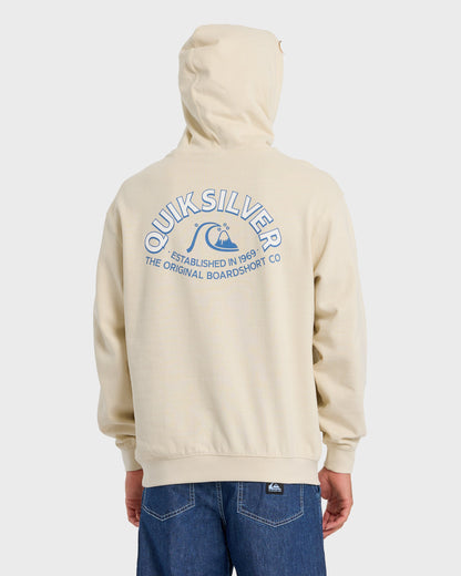 Graphic Pullover Hoodie - Bone White