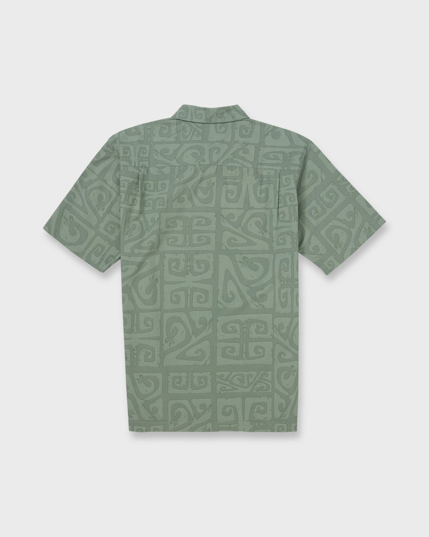 Waterman Tiki Beach Short Sleeve Shirt - Lily Pad