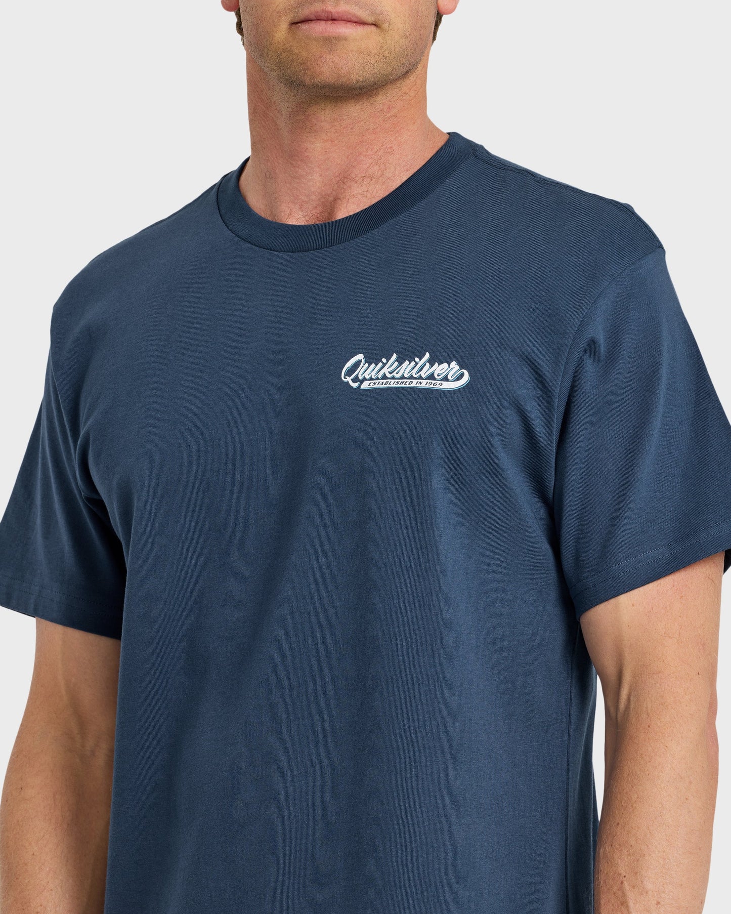 Thick To Thin Graphic Short Sleeve T-Shirt - Dark Denim