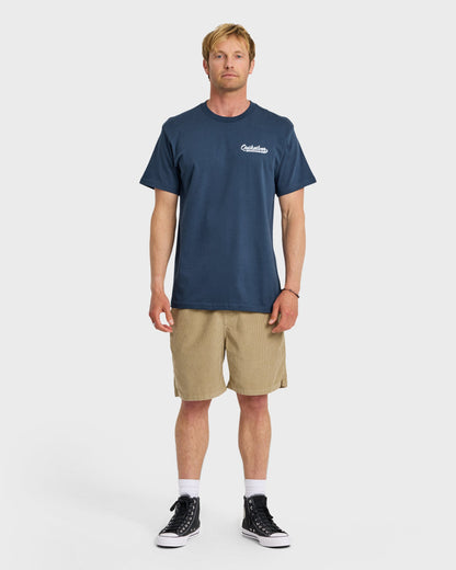 Thick To Thin Graphic Short Sleeve T-Shirt - Dark Denim