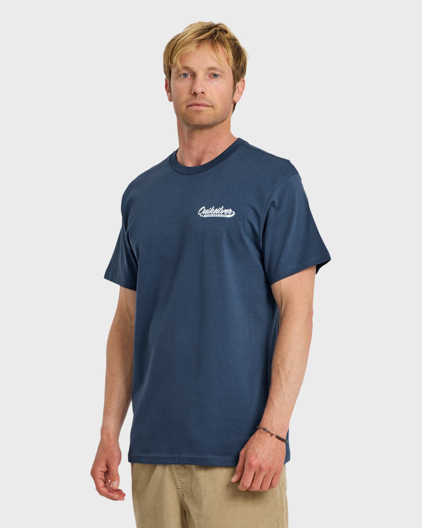 Thick To Thin Graphic Short Sleeve T-Shirt - Dark Denim