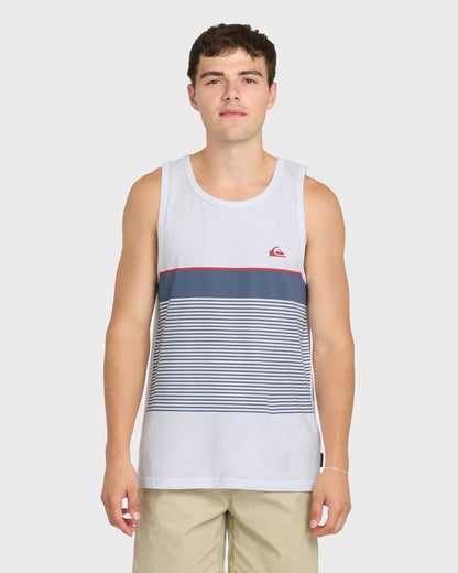 Tijuana Stripe Tank Top - White