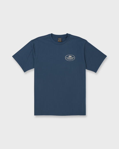 Waterman Union Made Sueded Short Sleeve T-Shirt - Dark Denim