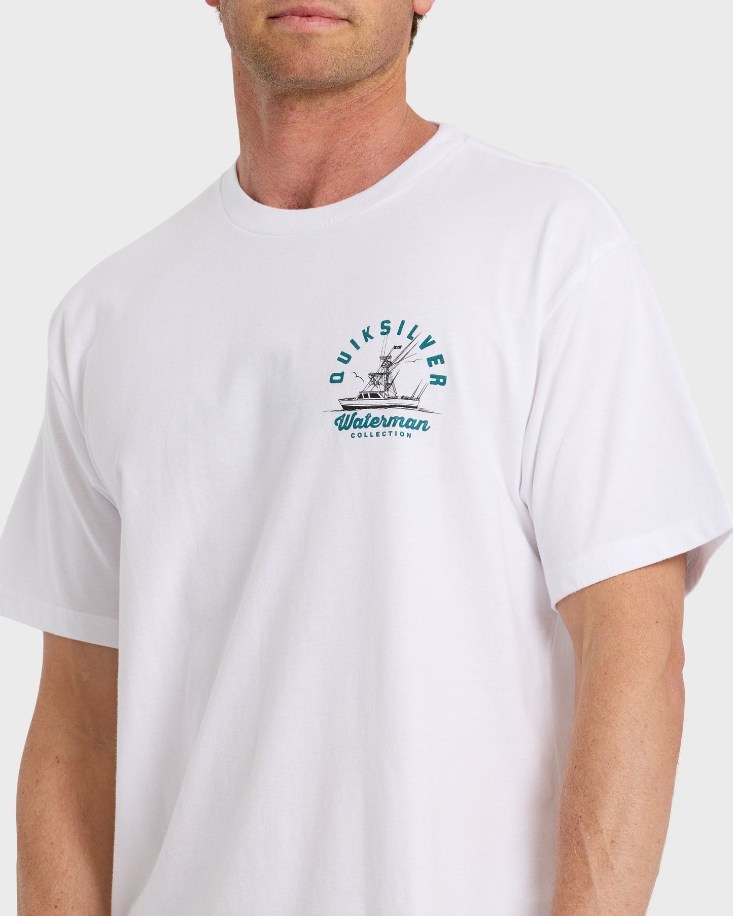 Waterman Early Morning Sueded Short Sleeve T-Shirt - White