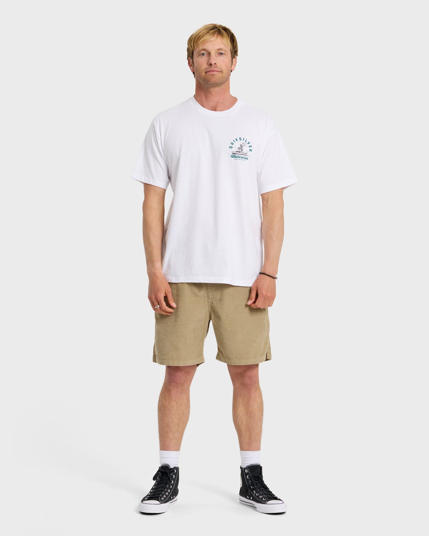 Waterman Early Morning Sueded Short Sleeve T-Shirt - White
