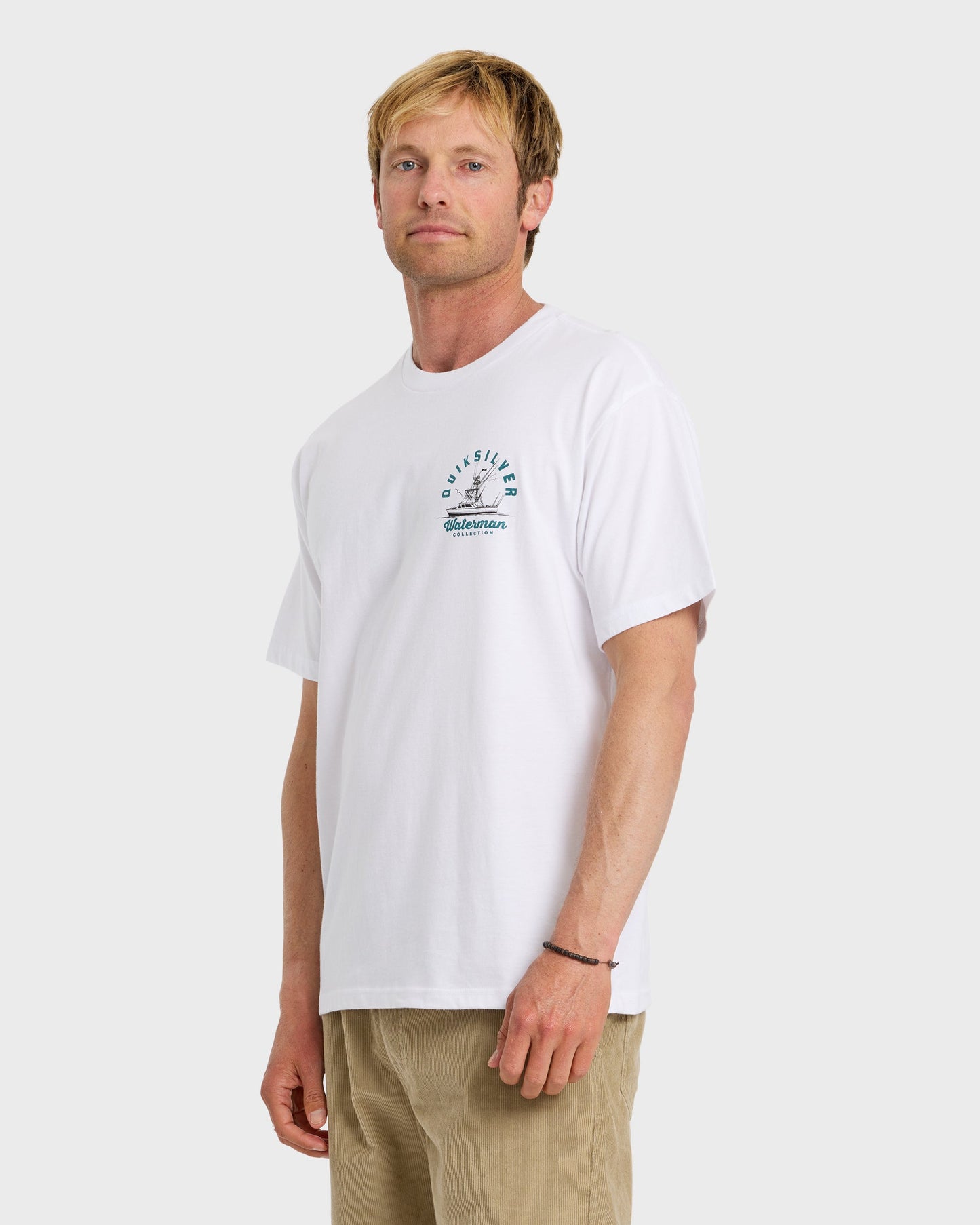 Waterman Early Morning Sueded Short Sleeve T-Shirt - White