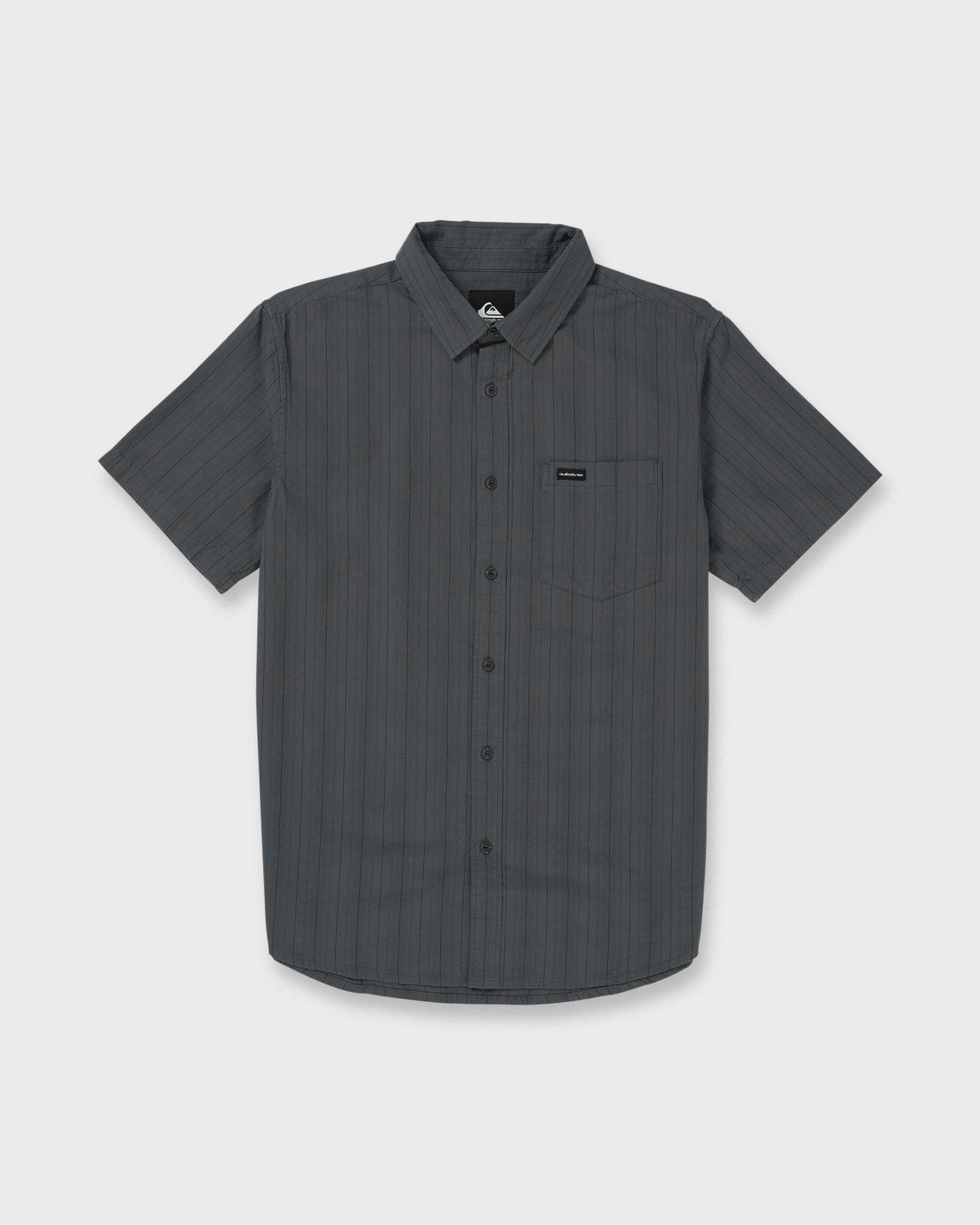 Dobby Stripe Classic Short Sleeve Shirt - Iron Gate
