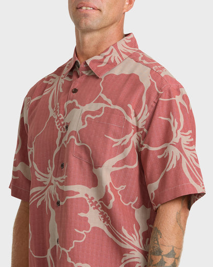 Waterman Bay Breeze Short Sleeve Shirt - Marsala