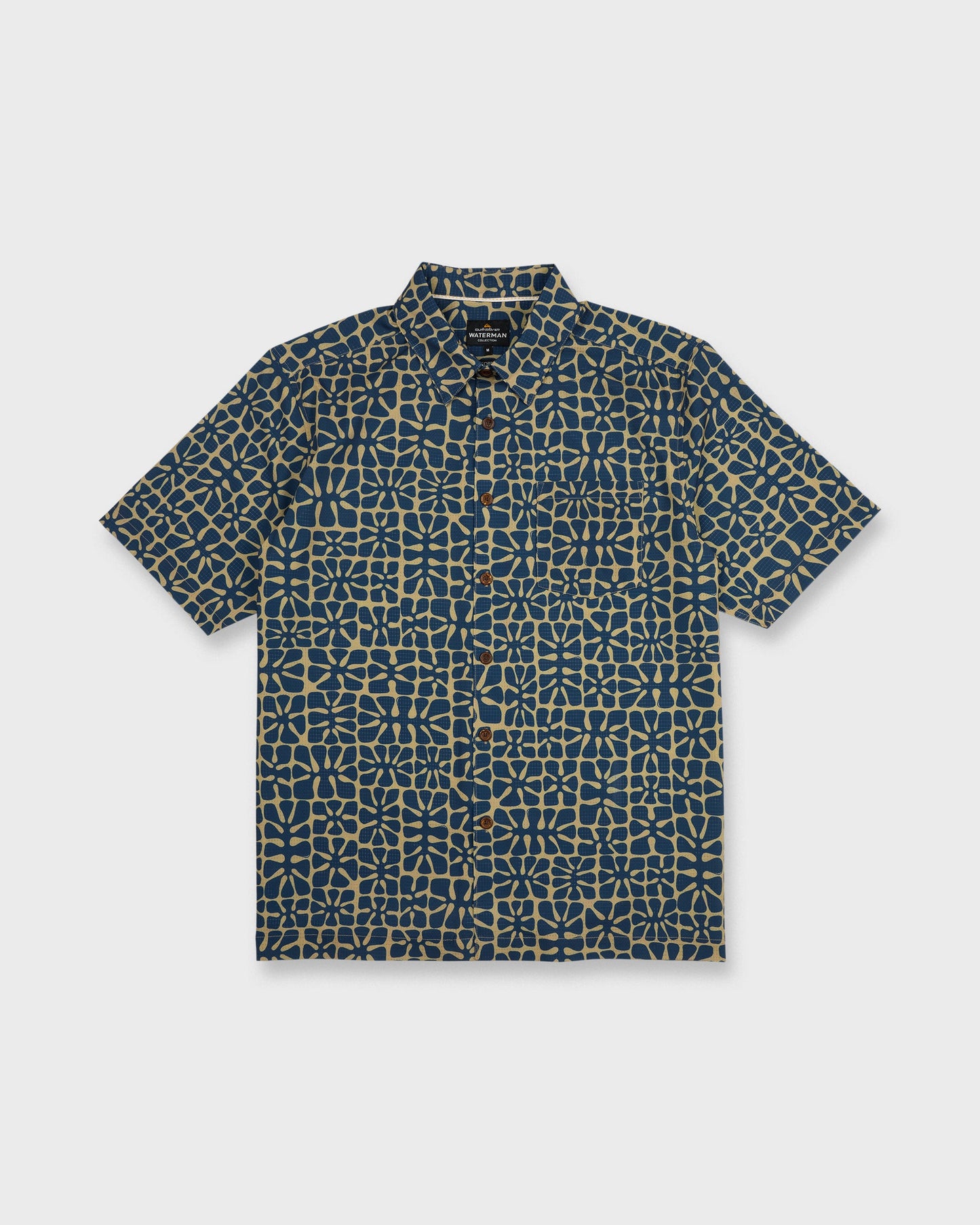 Waterman Coral Sea Performance Short Sleeve Shirt - Dark Denim