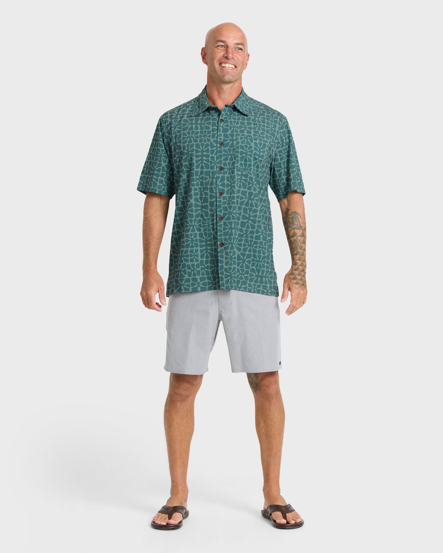 Waterman Coral Sea Performance Short Sleeve Shirt - North Atlantic