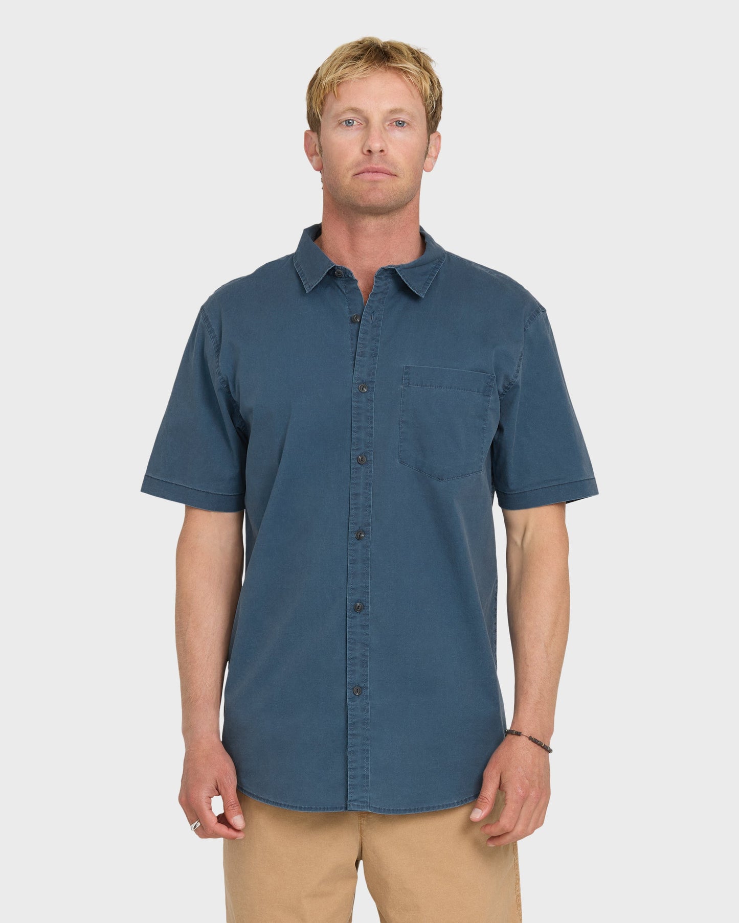 Saltwater Classic Stretch Short Sleeve Cotton Shirt - Riviera