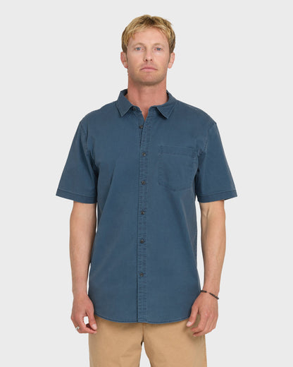 Saltwater Classic Stretch Short Sleeve Cotton Shirt - Riviera