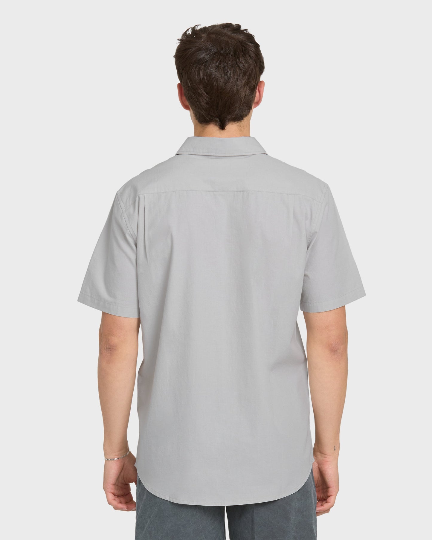 Shore Break Classic Short Sleeve Woven Button-Up Shirt - Micro Chip