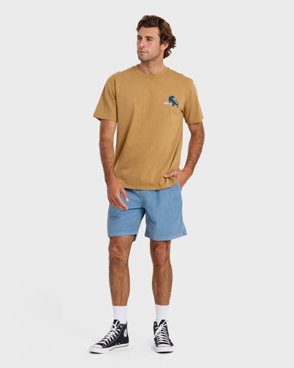 Taxer Cord 18" Elastic Waist Shorts - Riviera