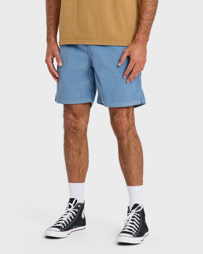 Taxer Cord 18" Elastic Waist Shorts - Riviera