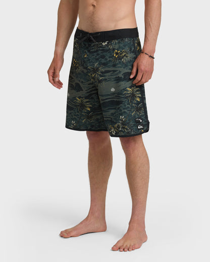 Hi Sundown Scallop 19" Boardshorts - Black