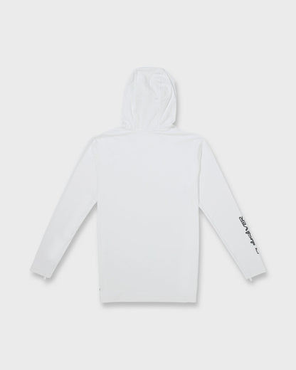 Everyday Hooded UPF 50 Long Sleeve Surf Shirt - White