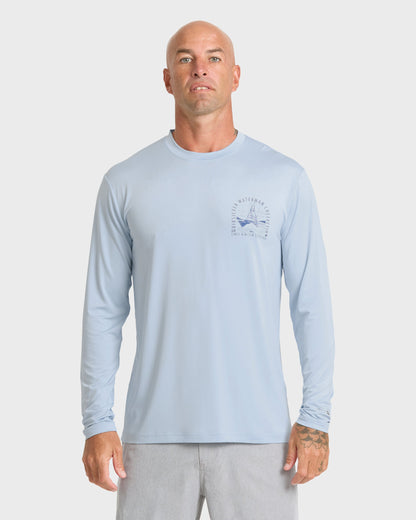 Waterman Cool Breeze UPF 50 Long Sleeve Surf Shirt - Skyway