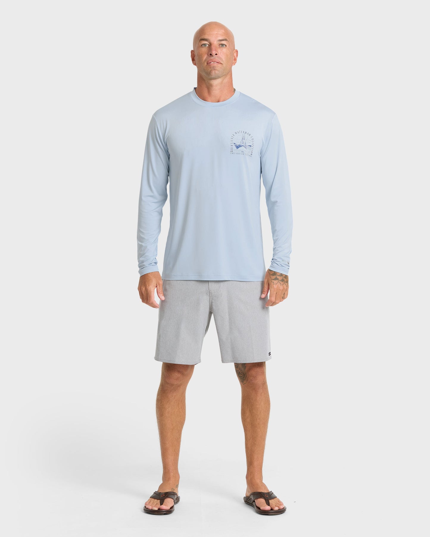 Waterman Cool Breeze UPF 50 Long Sleeve Surf Shirt - Skyway
